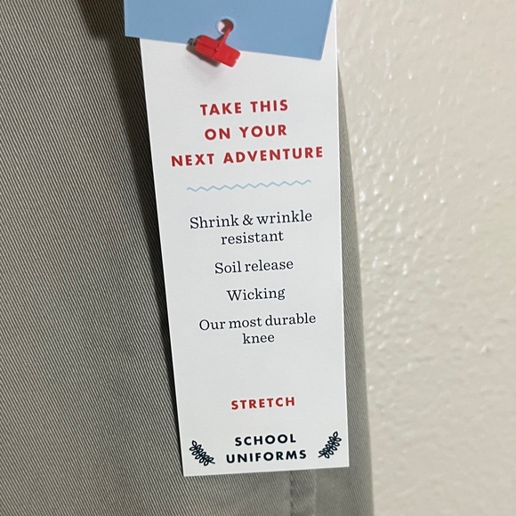 NWT Cat & Jack Tan School Uniform Pants - Picture 7 of 13